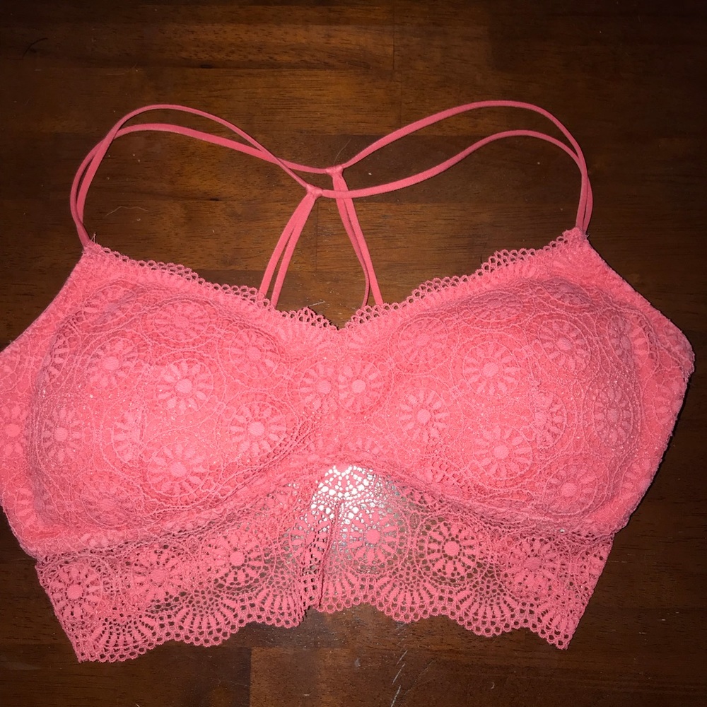 Hollister strappy coral bralette